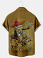 Men's Vintage Skull Casual Shirts Plus Size Tops