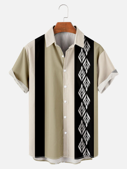 Casual Striped Short Sleeve Shirt
