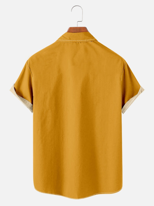 Don't worry I've had both my shots and booster Short Sleeve Vintage Shirt Collar Short Sleeve Shirt