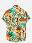 Hippie Print Trend Loose Short Sleeve Shirt