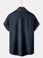 Mens Beach Print Casual Breathable Hawaiian Short Sleeve Shirt