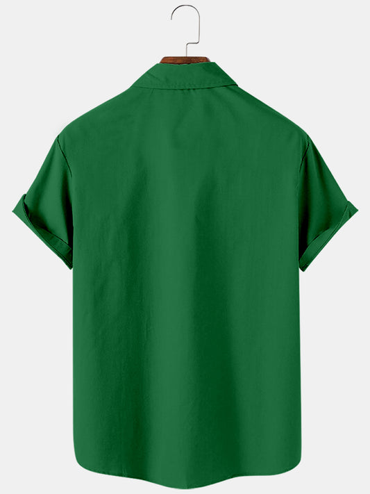 Simple Christmas Element Men's Large Short Sleeve Shirt