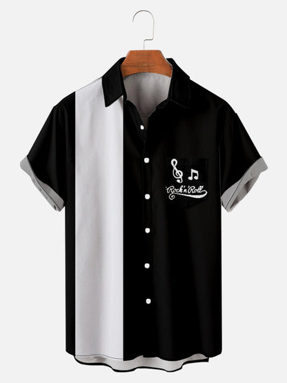 Retro Rock Hawaiian Print Shirt