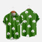 Simple Clover Print Men's Large Shirt