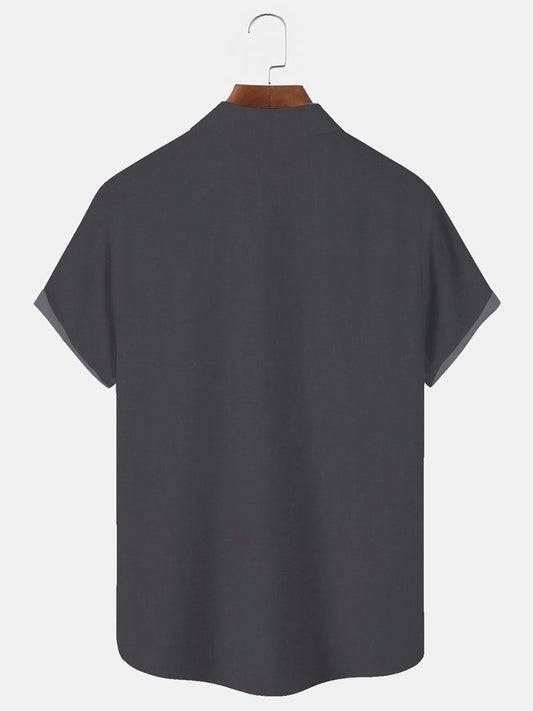 Men's Shit Show Supervisor Letter Print Short Sleeve Shirt