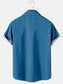 Men's Geometric Print Casual Breathable Hawaiian Short Sleeve Shirt