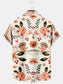Men's Casual Floral Print Short Sleeve Shirt