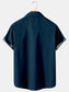 Simple guitar stitching casual shirt bowling shirts